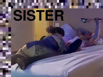 The Sexy, Slutty Sissy Stepsisters Enjoying Oral And Anal While On Vacation