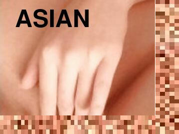 asia, mastubasi, orgasme, vagina-pussy, amatir, sayang, permainan-jari, ketat, seorang-diri, basah