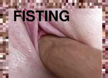 fisting, public, chatte-pussy, giclée, amateur, mature, couple, belle-femme-ronde