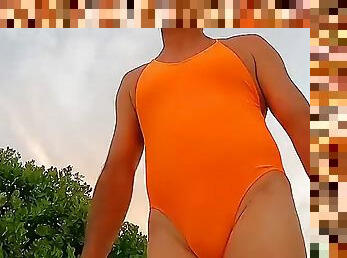 homoseksual, pantai, bikini