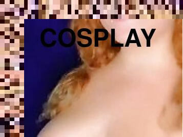 Sexy dancing woodelf cosplay