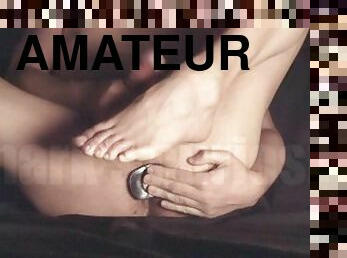 masturbation, amateur, anal, énorme-bite, jouet, pieds, ejaculation, serrée, bout-a-bout, fétiche