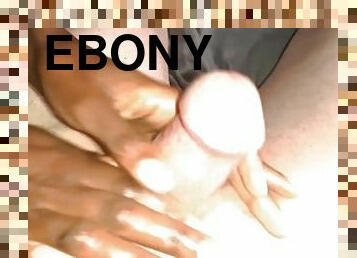 Young Ebony give me a good morning Handjob