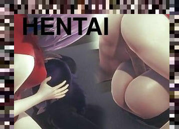 [NARUTO] Sakura growed massive futa cock and banged Hinata (3D PORN 60 FPS)