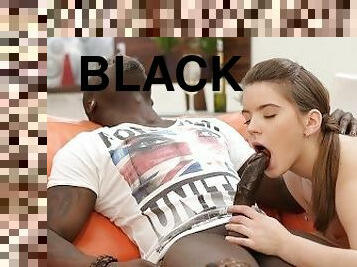 BLACK4K Sexy chick was eager to experience her first interracial hookup