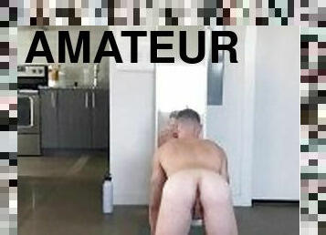 papa, chatte-pussy, amateur, gay, solo, pappounet, musclé, tatouage, séance-dentraînement