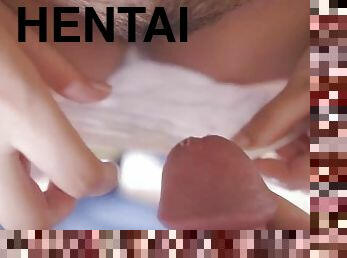 ejaculation-sur-le-corps, branlette, compilation, ejaculation, hentai