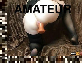 grande, masturbação, amador, anal, brinquedo, hardcore, dildo, fetiche