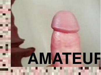 amateur, ejaculation-sur-le-corps, énorme-bite, branlette, bite