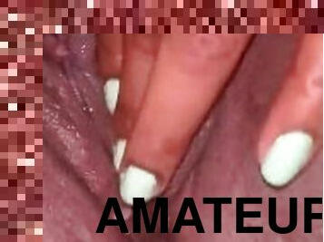 masturbation, chatte-pussy, amateur, ébène, douce, solo