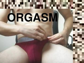 masturbation, orgasm, leksak, gay, sprut, webbkamera, fetisch, ensam, twink, underkläder-underwear