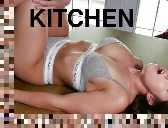 She Lured Me Into Kitchen For Her Creampie