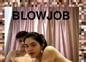 BLOWJOB CON MI NOVIA EN SU CUARTO