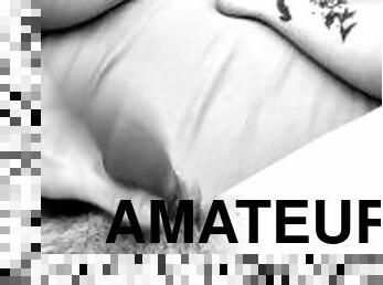 amateur, ejaculation-sur-le-corps, énorme-bite, gay, branlette, sperme, solo, minet, bite, dure