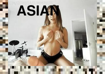 asiatisk, store-patter, hundestilling, onani, orgasme, amatør, skønheder, pikslikkeri, synsvinkel, naturlig