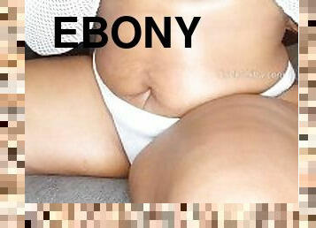 Ebony milf big tits rubbing squeezing bouncing