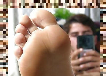Handsome amateur Danny shows off his delicious feet and toes