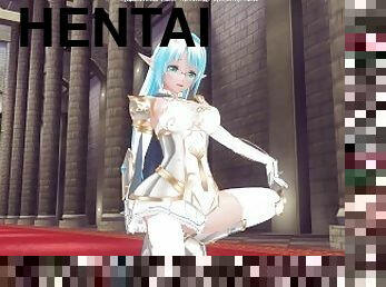 3D HENTAI POV elfie enters the service of the king