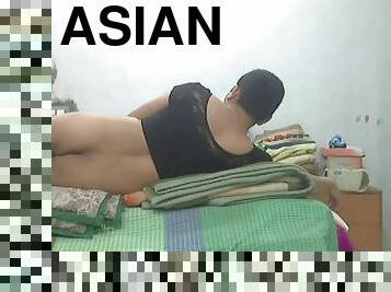 asiatisk, masturbation, amatör, gay, söt, ensam