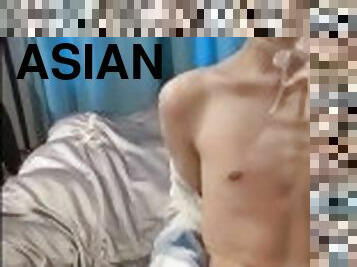 asiatique, masturbation, ados, ladyboy