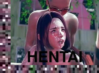 this girl likes to have sex while being seen by others. - 3d hentai animation