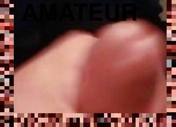 énorme, masturbation, amateur, ejaculation-sur-le-corps, énorme-bite, branlette, ejaculation, solo, bite