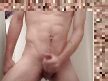 baignade, masturbation, amateur, gay, douche, solo, bite