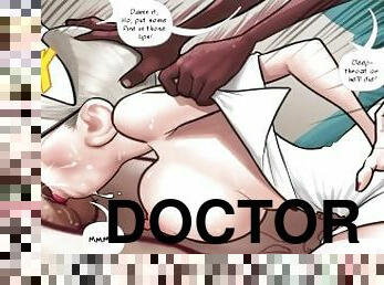 sygeplejerske, pikslikkeri, læge, kæmpestor-pik, hentai, røv-butt, hospital, pik