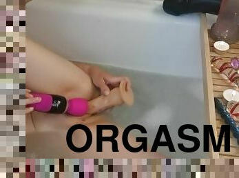 baignade, clito, énorme, masturbation, orgasme, chatte-pussy, amateur, babes, jouet, maman