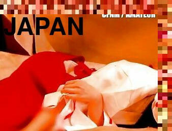 orgasme, amateur, japonais, branlette, femme-habillée-mec-nu, ejaculation, femme-dominatrice, réalité