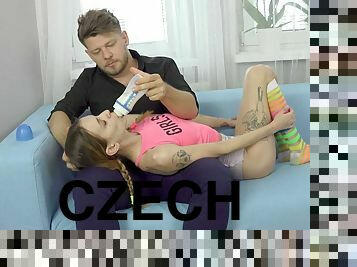 Adelle Unicorn & Michael Fly in Tattooed Girl In Baby Clothes Rammed - Porncz