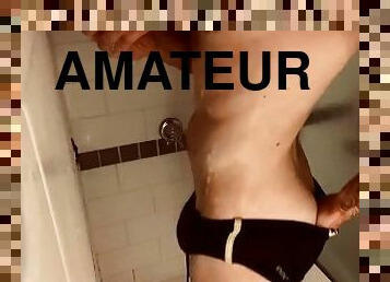 banyo-yapma, mastürbasyon-masturbation, amatör, meni, duş, tek-kişilik, felemenkçe, muziplik, antreman