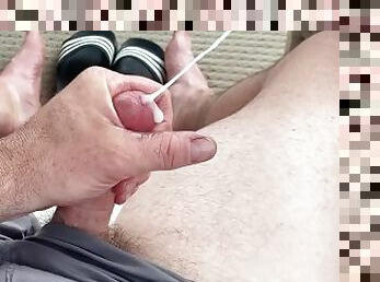 papa, masturbation, public, ejaculation-sur-le-corps, pieds, secousses, point-de-vue, jeune-18, ejaculation, fétiche