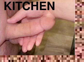 Love making my slut bust on the kitchen floor