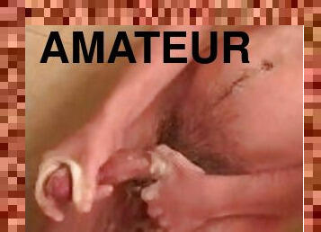 baignade, masturbation, amateur, ejaculation-sur-le-corps, énorme-bite, jeune-18, douche, solo, bite