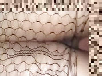 GLISTENING LATINO THICK COCK STUFFS PAWG IN FISHNETS