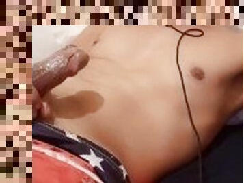 asiático, pai, masturbação, amador, pénis-grande, punheta, webcam, sozinho, paizinho, pénis