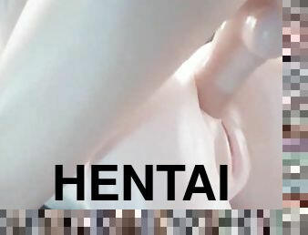 store-patter, anal, japans, røv-booty, hentai, patter, hvid