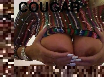 Big boob blond cougar