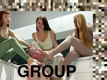 aşırı, parti, grup-sex, köle, ayaklar, vahim, metres, egemenlik, kadın-egemenliği