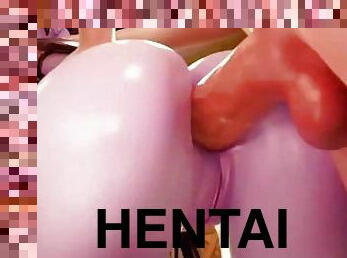 store-patter, anal, japans, røv-booty, hentai, patter, hvid