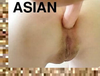 asiatisk, masturbation, orgasm, fitta-pussy, kvinnligt-sprut, fru, anal, lesbisk, milf, japansk