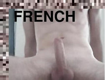 masturbation, amateur, énorme-bite, française, sale, solo, bite