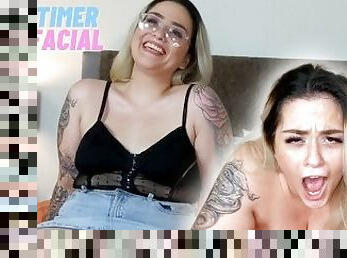 Casting Curvy: First time porn audition for thick tatted cutie