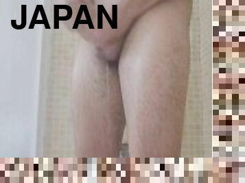 ázijské, kúpanie, masturbácia, gejské, japonské, sprcha, sólo