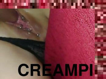 clito, masturbation, mamelons, chatte-pussy, russe, ejaculation-interne, point-de-vue, percé, serrée, sperme