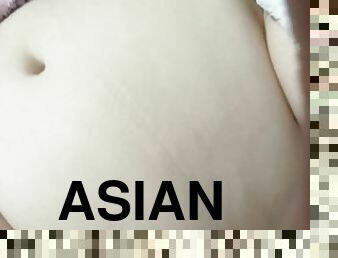 asiatique, masturbation, amateur, jouet, belle-femme-ronde, sale, mignonne, coquine, solo