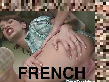 gros-nichons, en-plein-air, anal, énorme-bite, française, point-de-vue, naturel, brunette