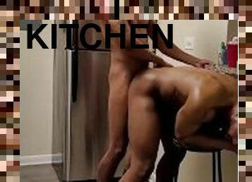 keithKILLS getting manhandled and fucked down in kitchen