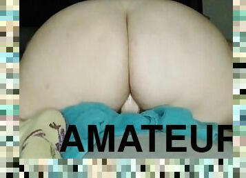 masturbação, orgasmo, amador, mulher-madura, bbw, cavalgando, dildo, sozinho